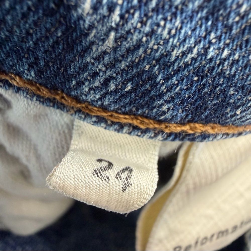 Reformation Julia High waisted Cigarette Jeans Baltic blue size 24 - Picture 9 of 9